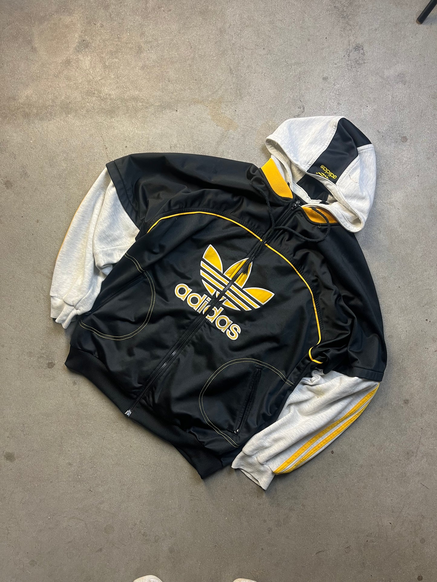 Felpa zip adidas vintage 90s