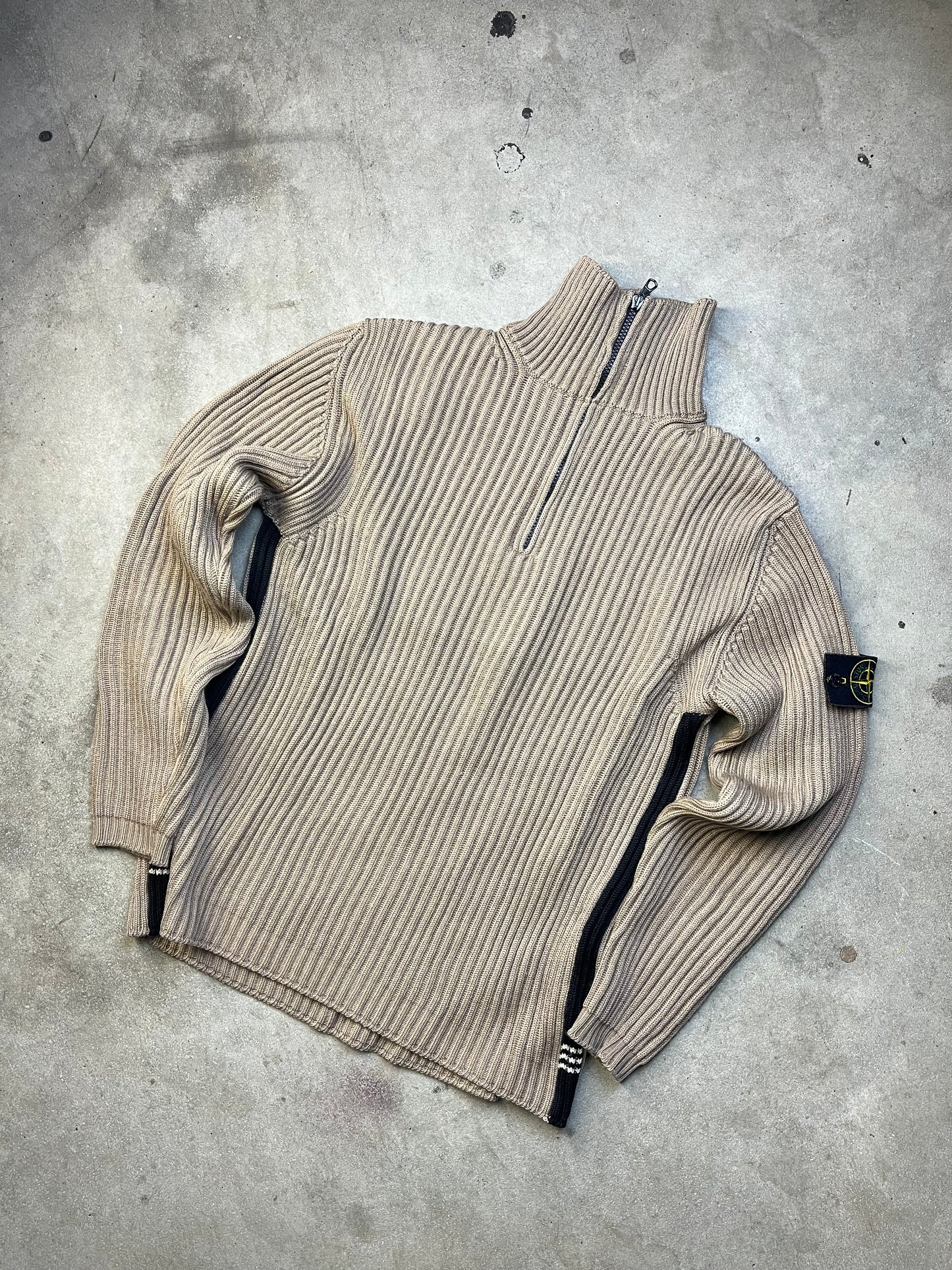Vintage stone island hoodie zip