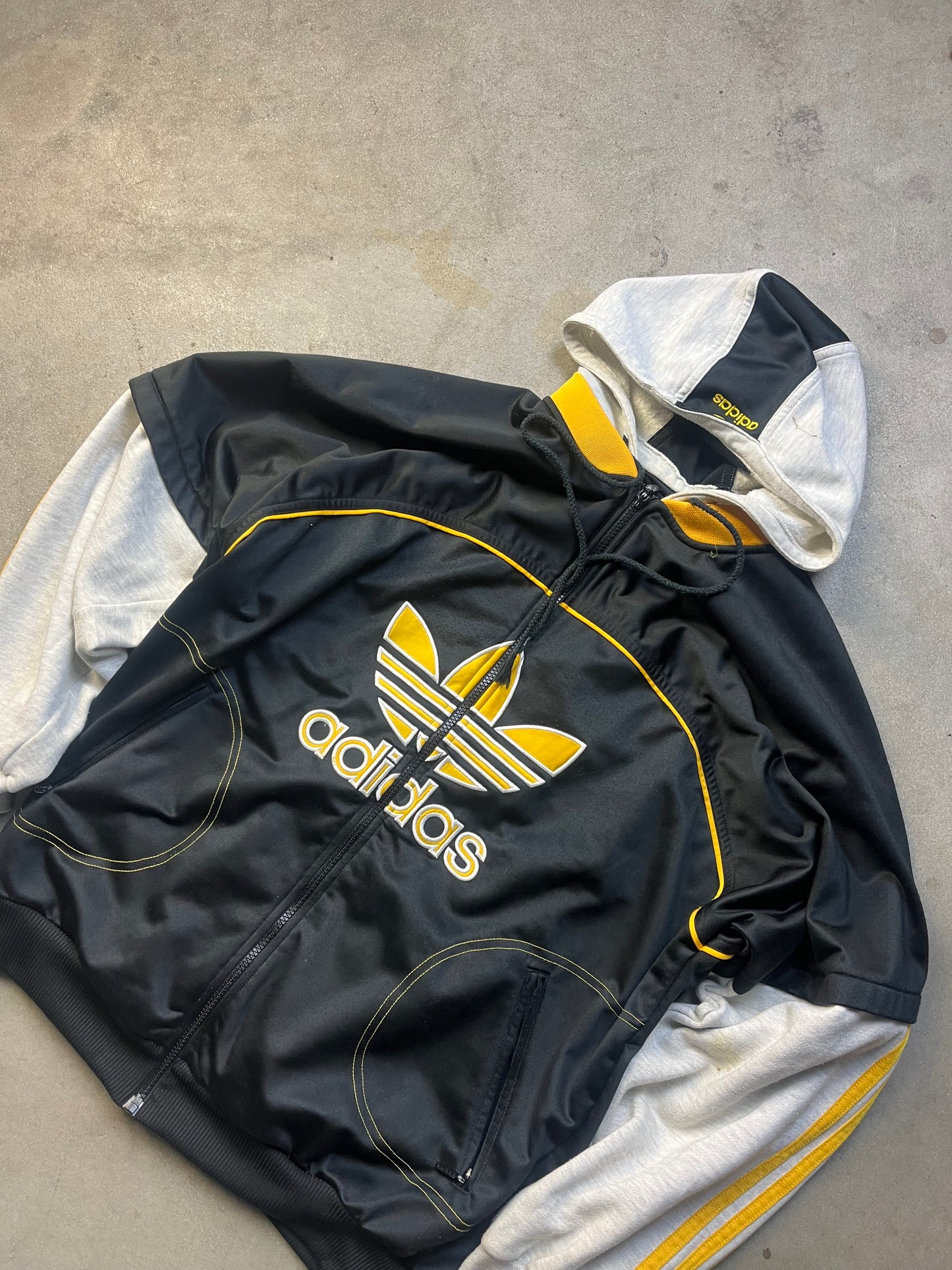 Felpa zip adidas vintage 90s