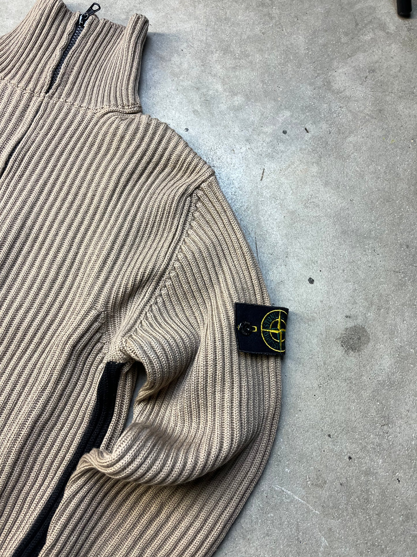 Vintage stone island hoodie zip